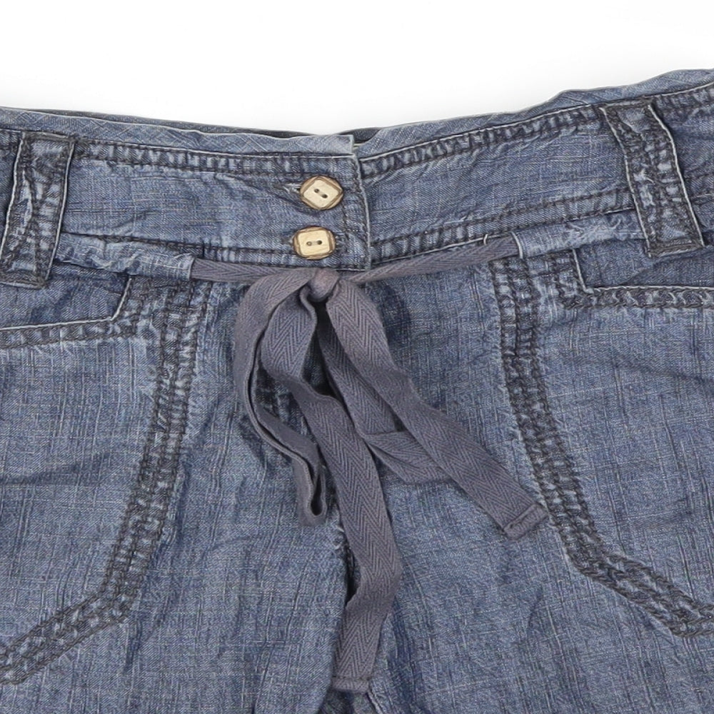 Next  Womens Blue   Cut-Off Shorts Size 6