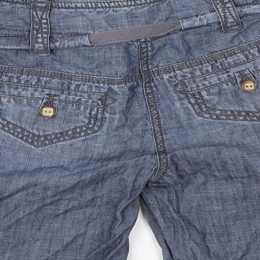 Next  Womens Blue   Cut-Off Shorts Size 6
