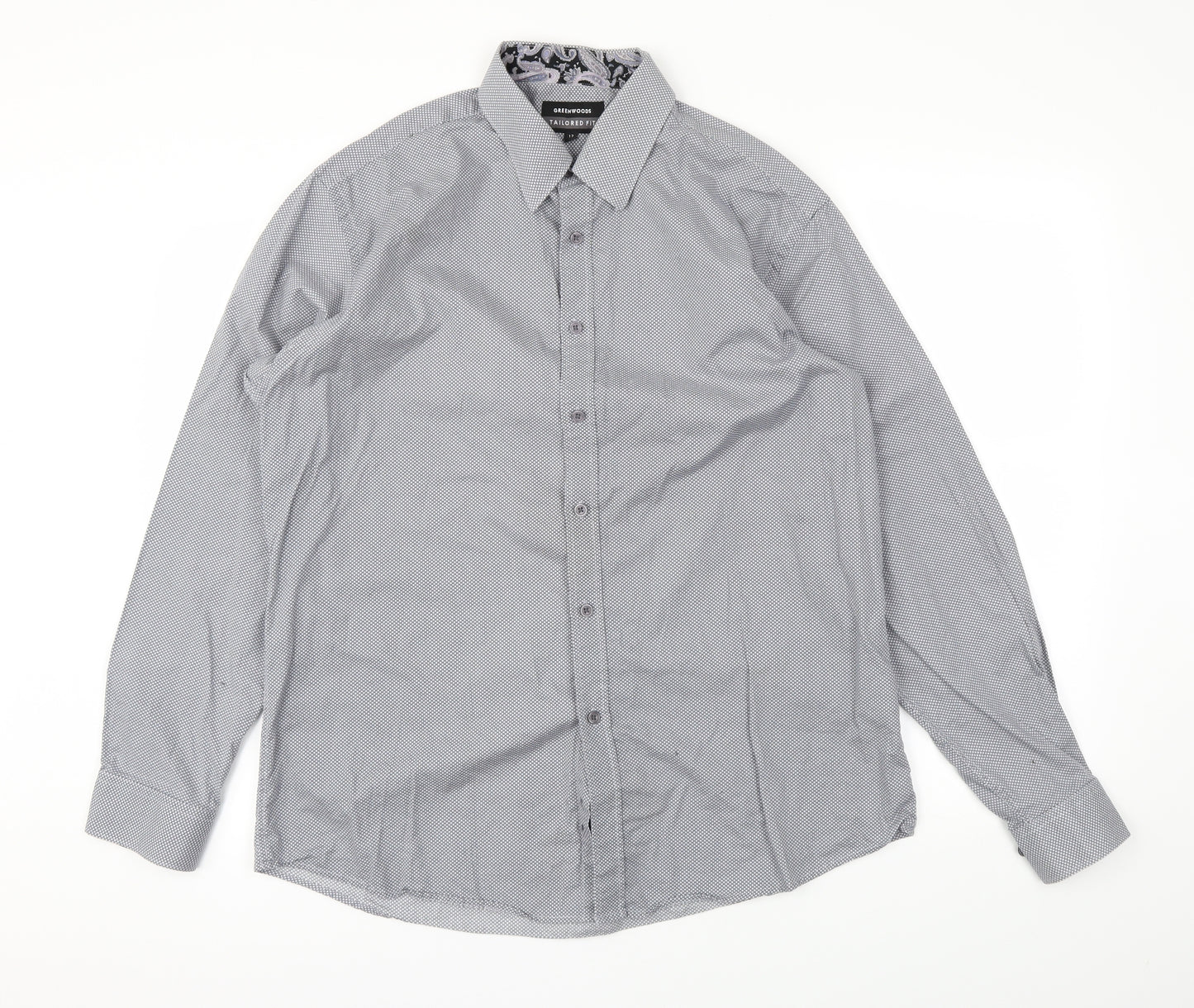 Greenwood Mens Grey    T-Shirt Size 17