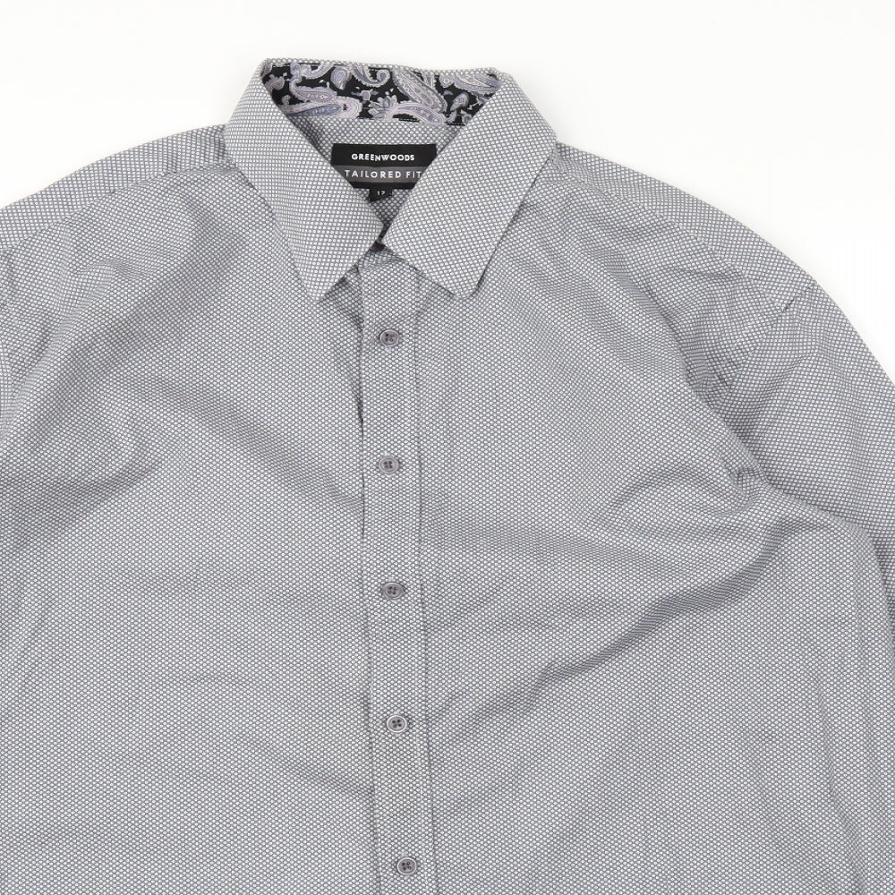 Greenwood Mens Grey    T-Shirt Size 17