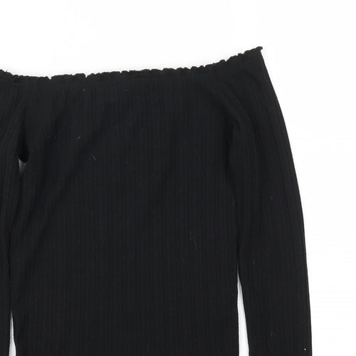 Primark Womens Black   Basic T-Shirt Size XS