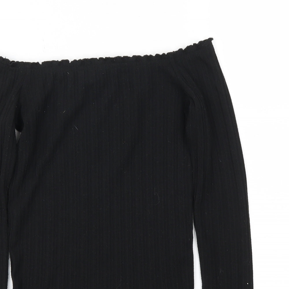 Primark Womens Black   Basic T-Shirt Size XS