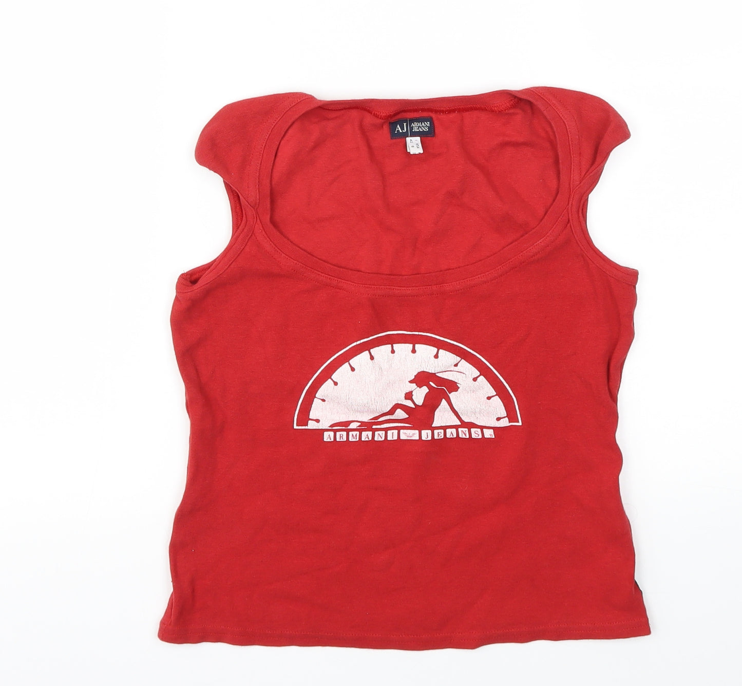 Armani Jeans Womens Red   Basic T-Shirt Size 12
