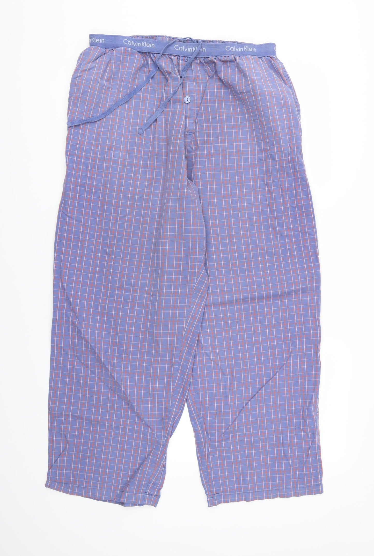 Calvin klien Mens Blue Check   Lounge Pants Size L