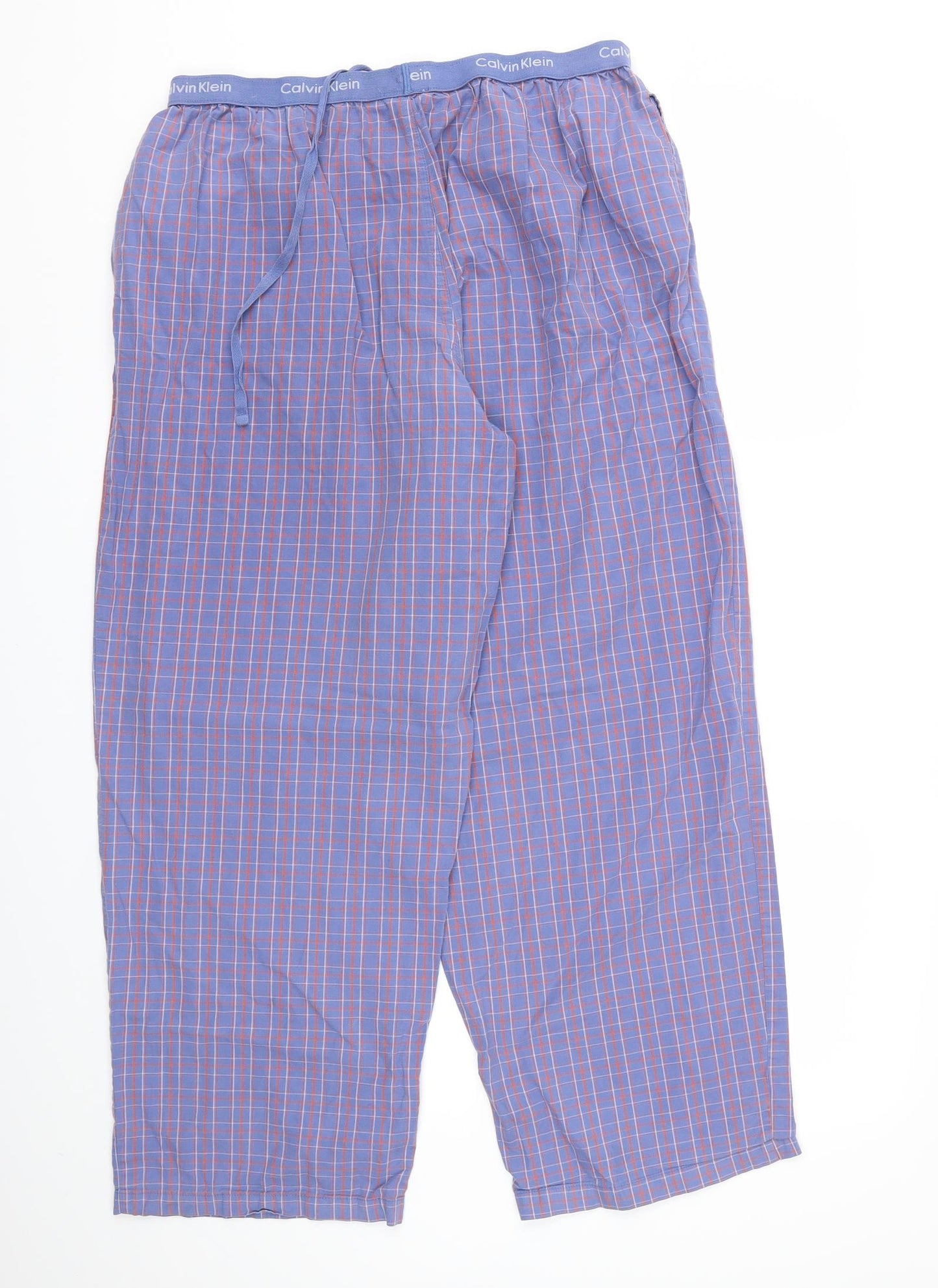 Calvin klien Mens Blue Check   Lounge Pants Size L