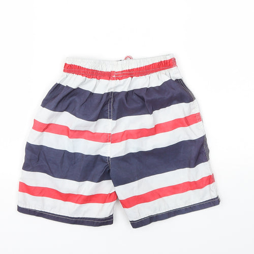 Rebel Boys Blue Striped  Sweat Shorts Size 7-8 Years