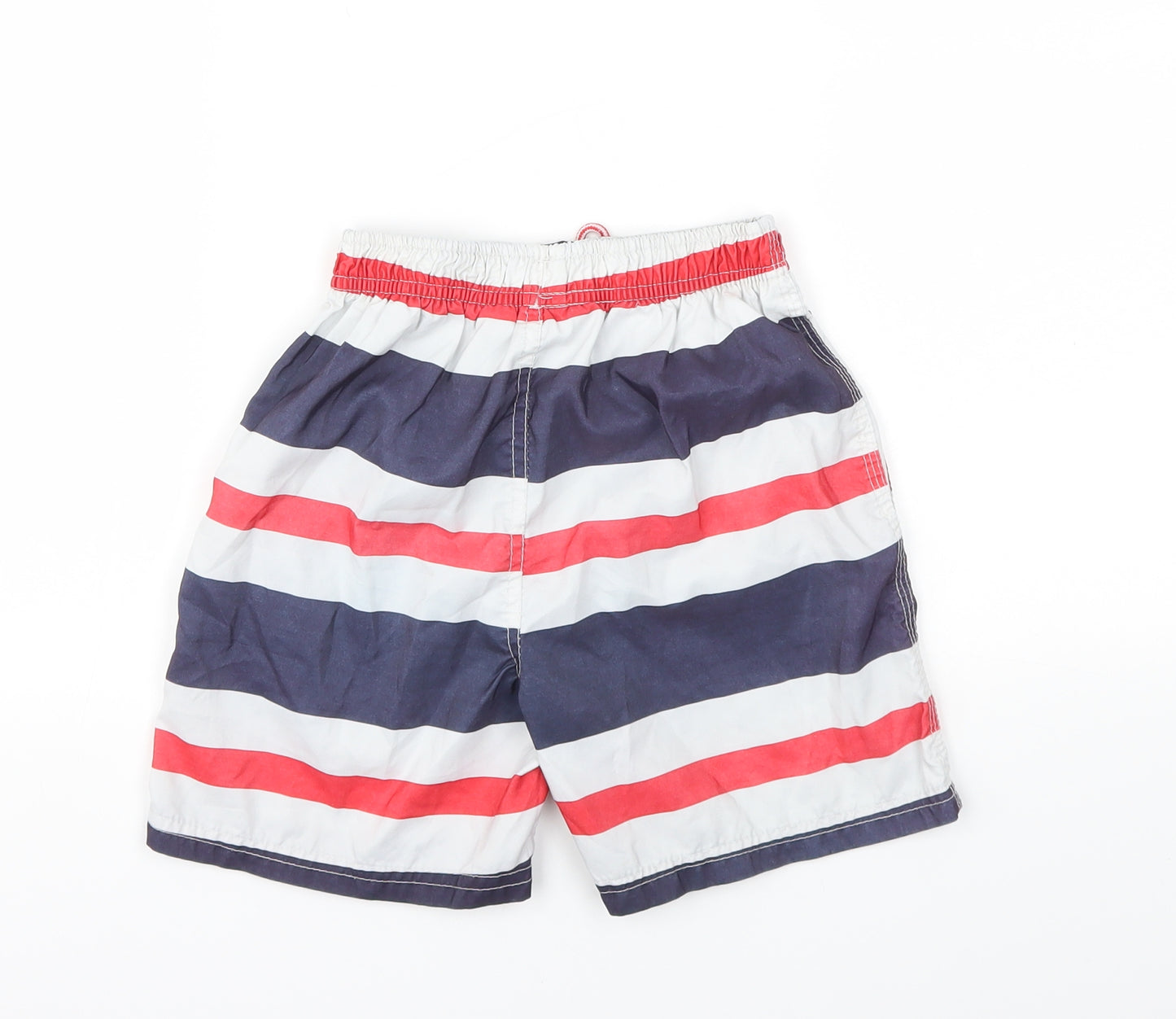 Rebel Boys Blue Striped  Sweat Shorts Size 7-8 Years