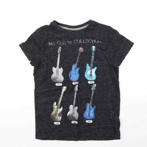 Next  Boys Black   Basic T-Shirt Size 7 Years