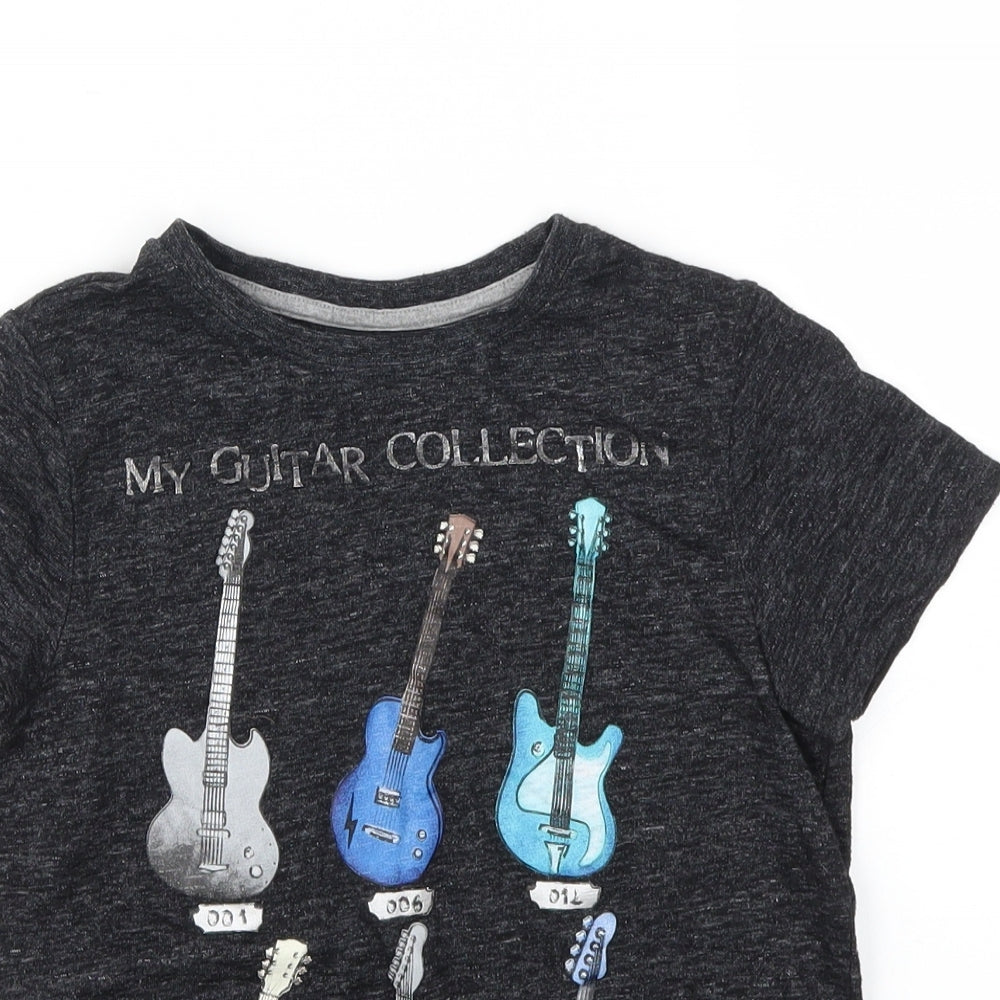 Next  Boys Black   Basic T-Shirt Size 7 Years