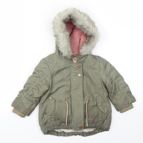 Next  Baby Green   Basic Coat Coat Size 6-9 Months