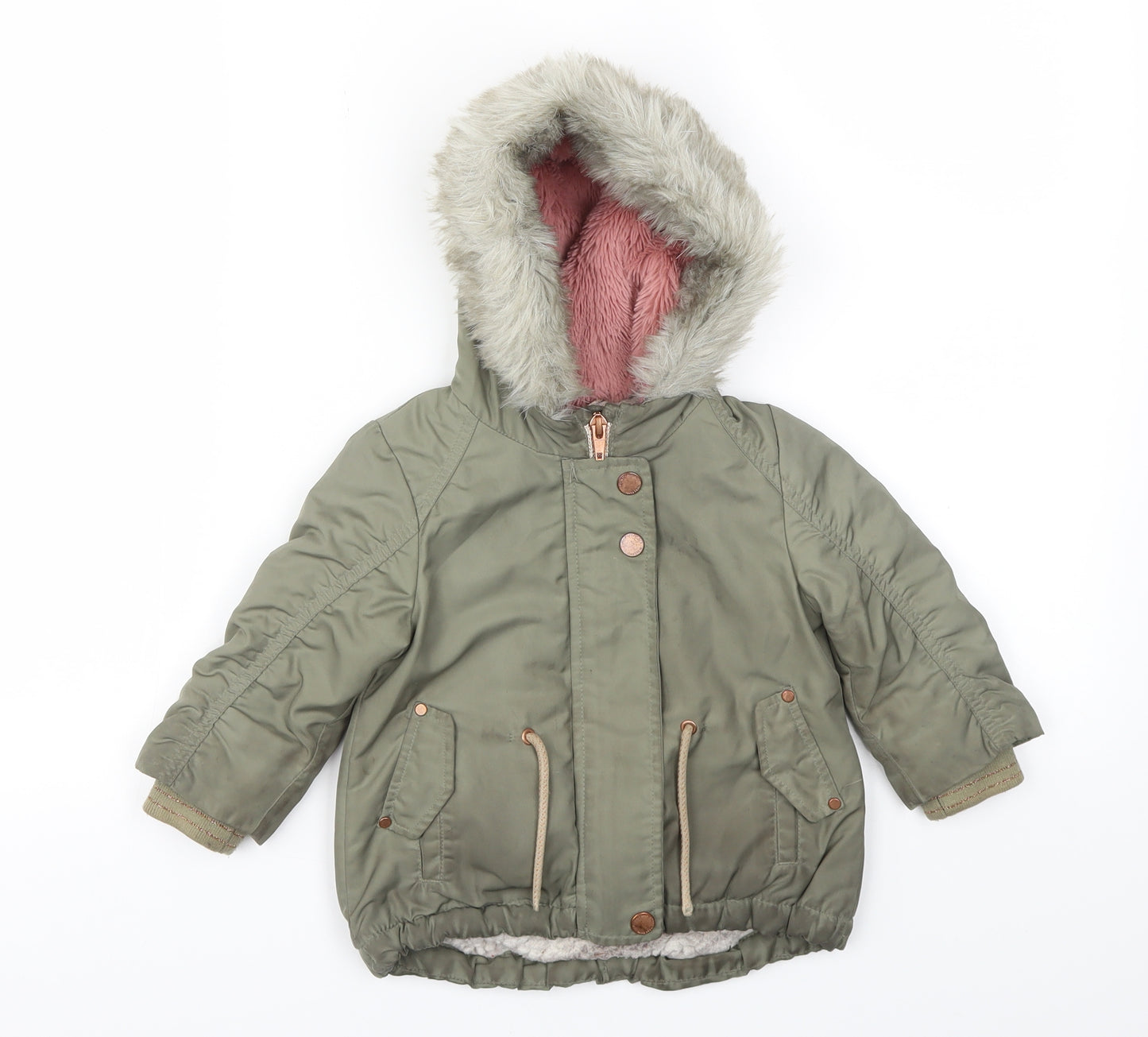 Next  Baby Green   Basic Coat Coat Size 6-9 Months