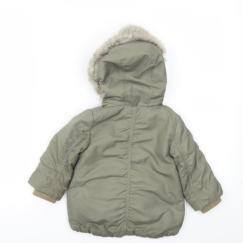 Next  Baby Green   Basic Coat Coat Size 6-9 Months