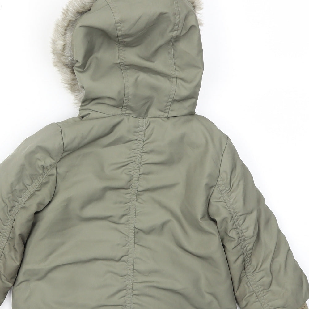 Next  Baby Green   Basic Coat Coat Size 6-9 Months
