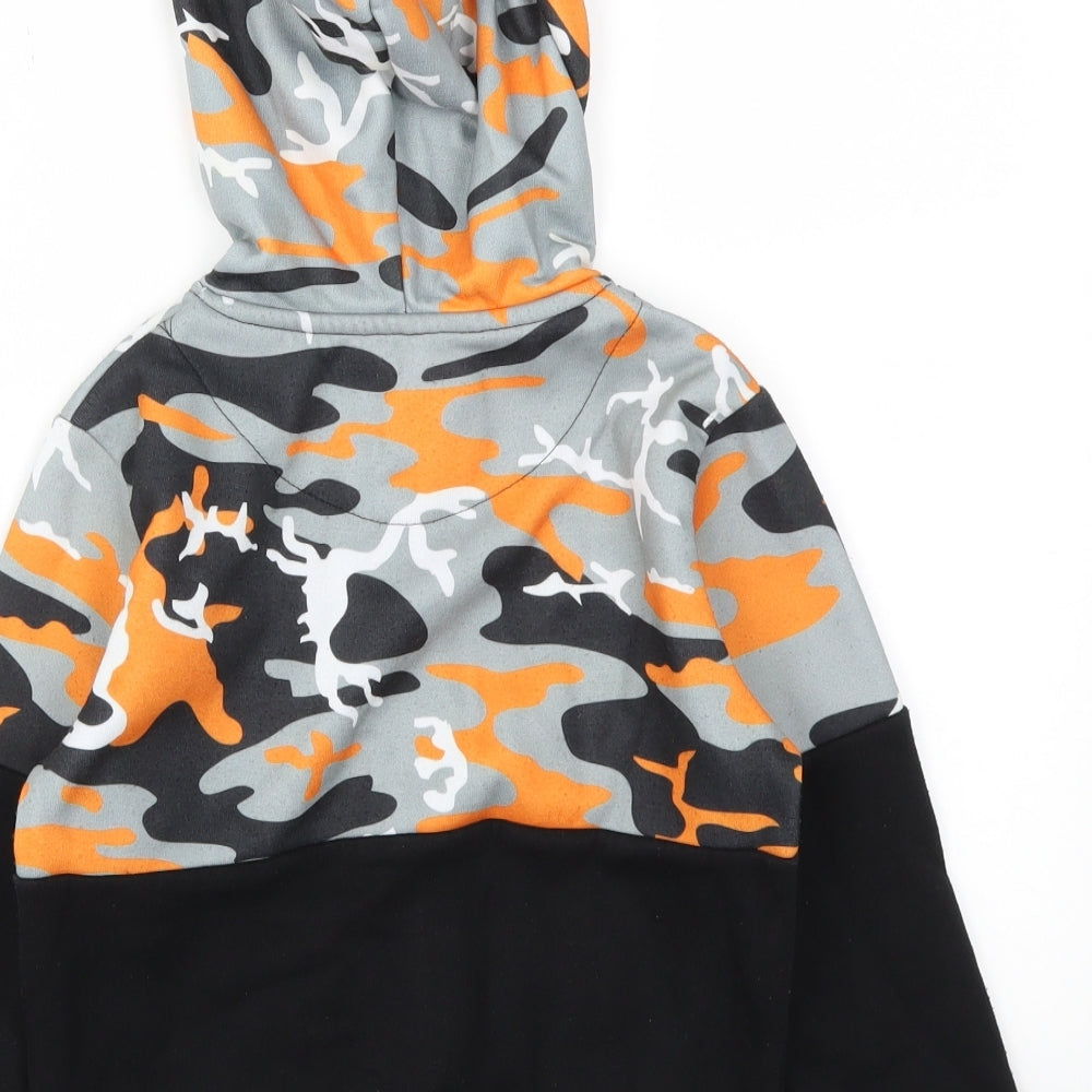 DFND Boys Black Camouflage  Full Zip Hoodie Size 7-8 Years