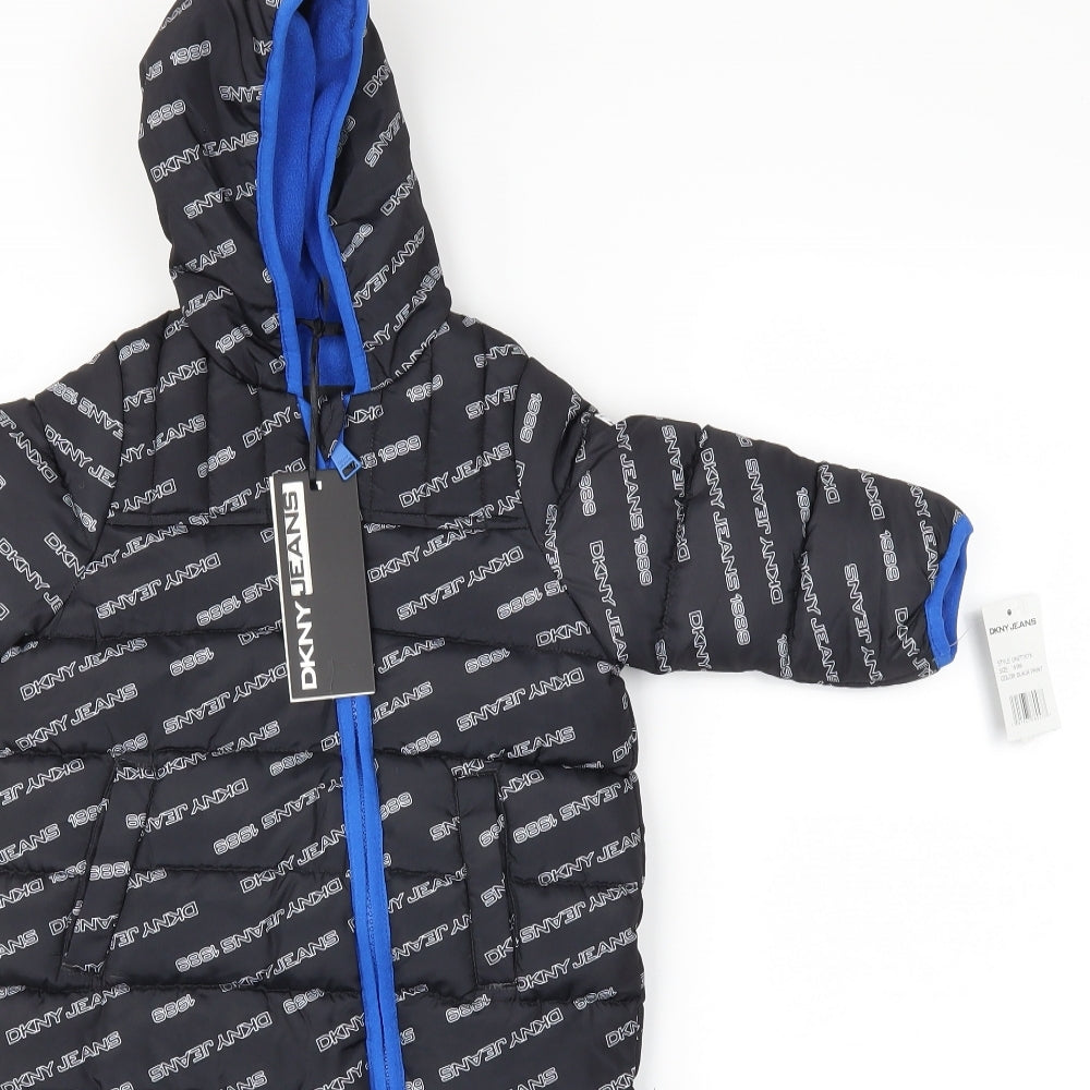 DKNY  Baby Black   Basic Coat Snowsuit Size 6-9 Months