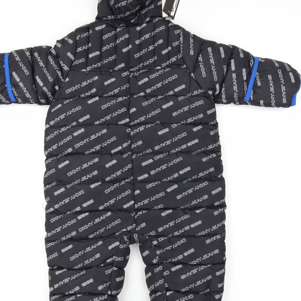 DKNY  Baby Black   Basic Coat Snowsuit Size 6-9 Months