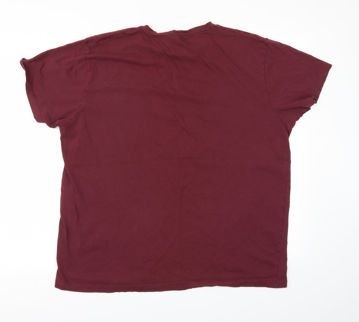 Cedar Wood State Mens Red    T-Shirt Size XL