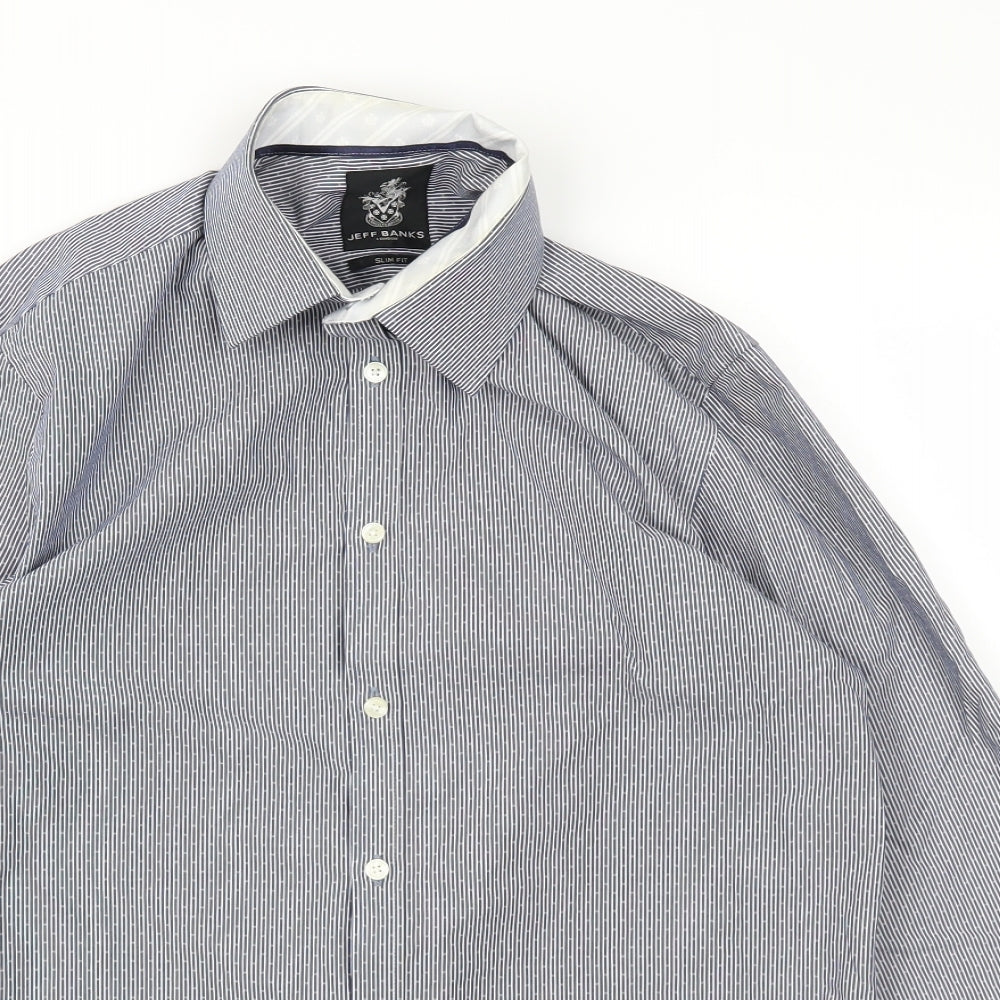 Jeff Banks Mens Blue    T-Shirt Size 15