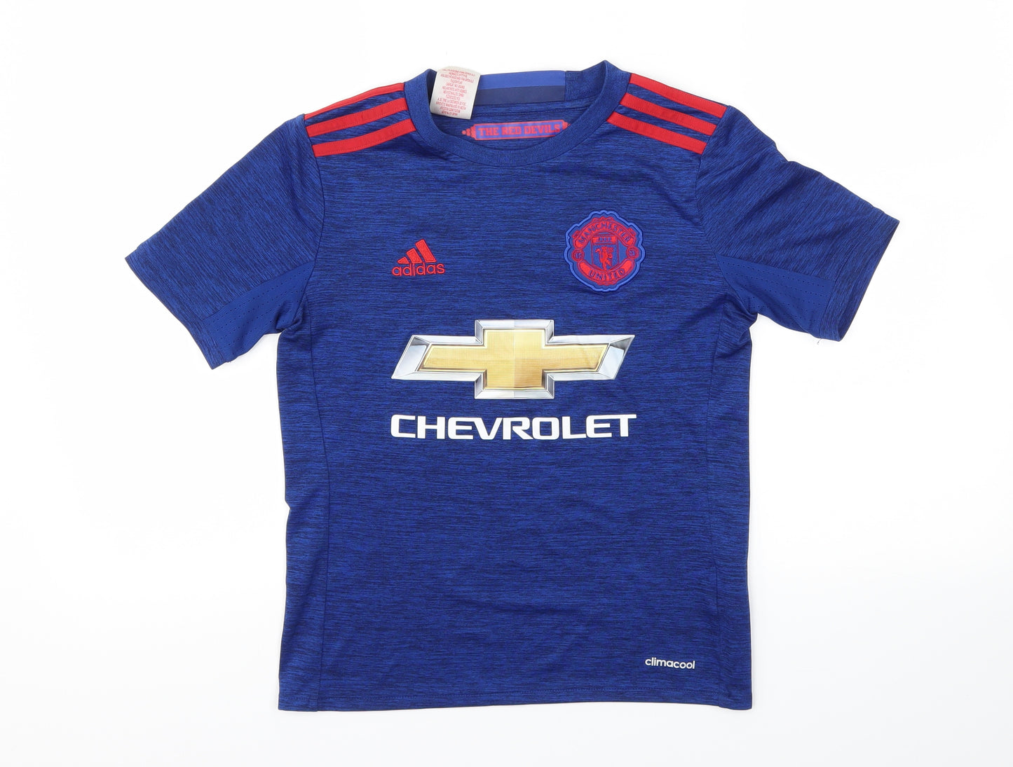 Manchester United Boys Blue   Basic T-Shirt Size 9-10 Years