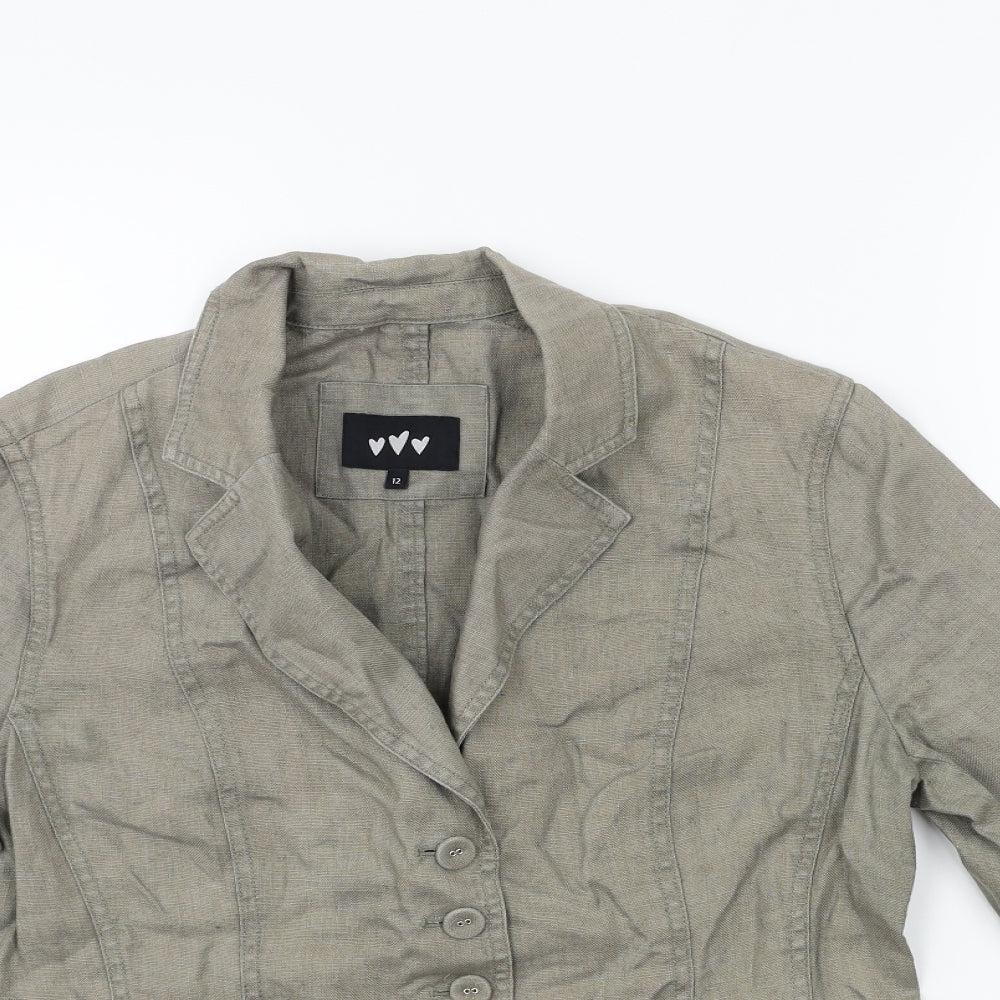 Per Una Womens Brown   Jacket Blazer Size 12