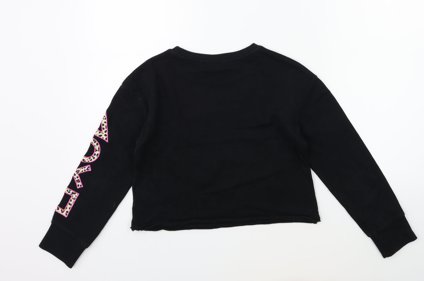 NEXT Girls Black   Pullover Sweatshirt Size 8 Years  - PLAYSTATION