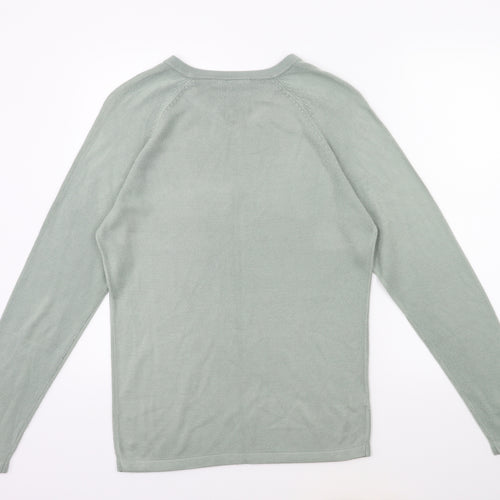 zantos Mens Green  Knit Pullover Jumper Size S