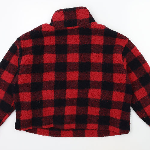 Primark Womens Red Check Flannel Jacket  Size 10