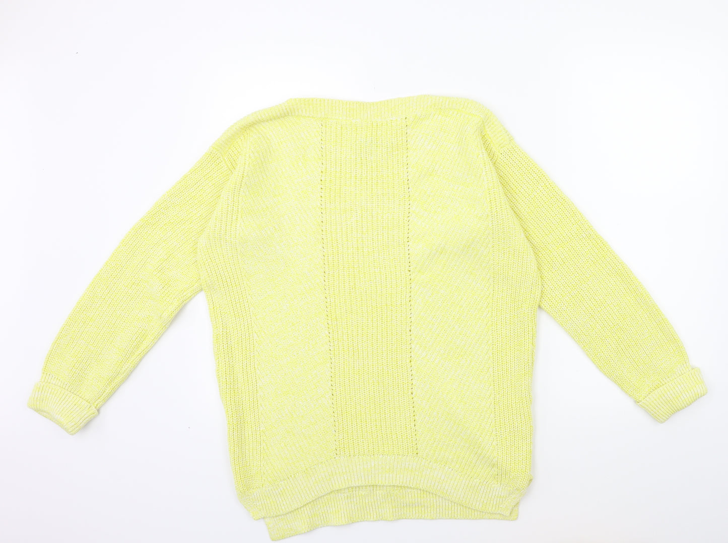 Marks and Spencer Womens Yellow  Knit Pullover Jumper Size 8