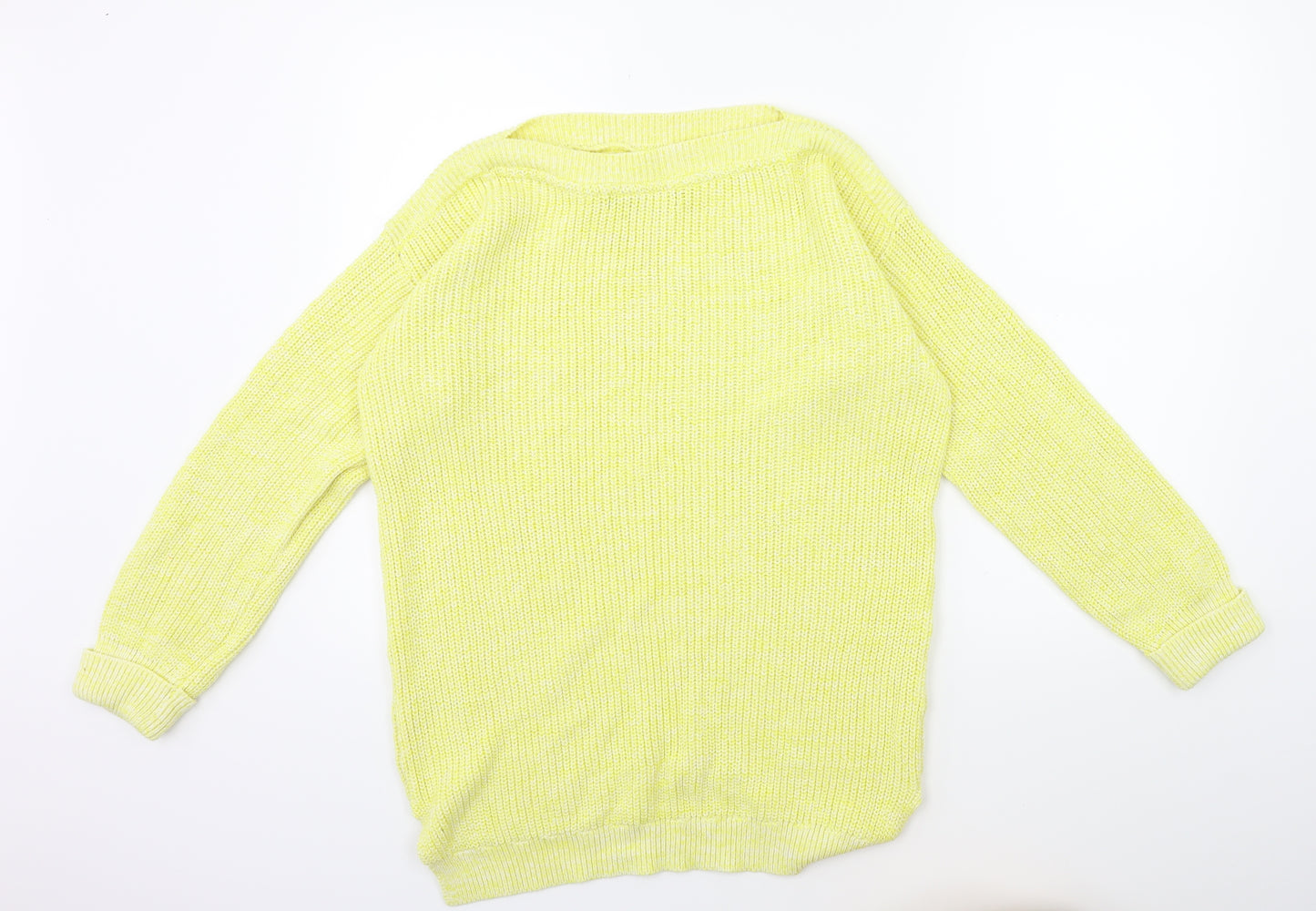 Marks and Spencer Womens Yellow  Knit Pullover Jumper Size 8