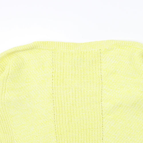 Marks and Spencer Womens Yellow  Knit Pullover Jumper Size 8