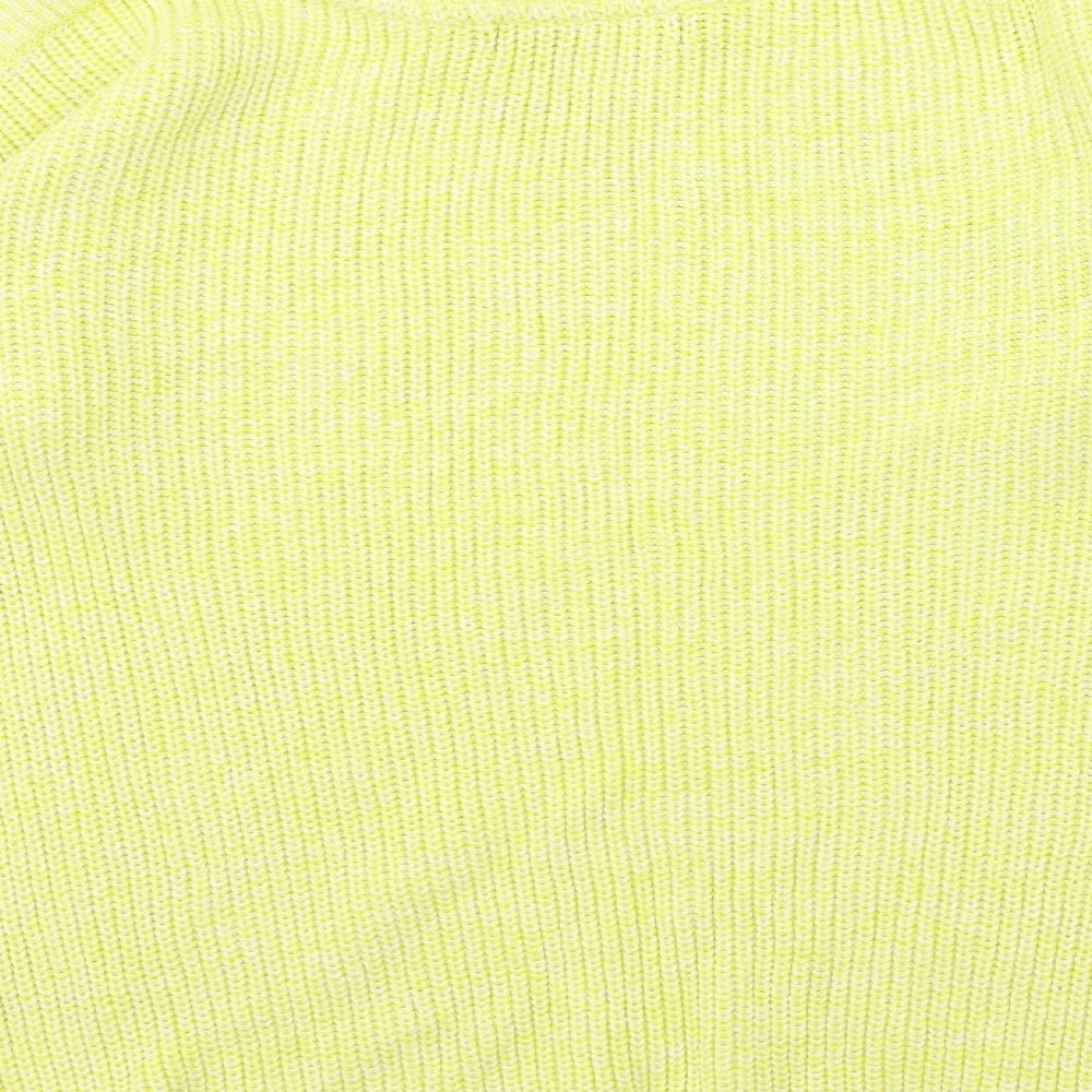 Marks and Spencer Womens Yellow  Knit Pullover Jumper Size 8