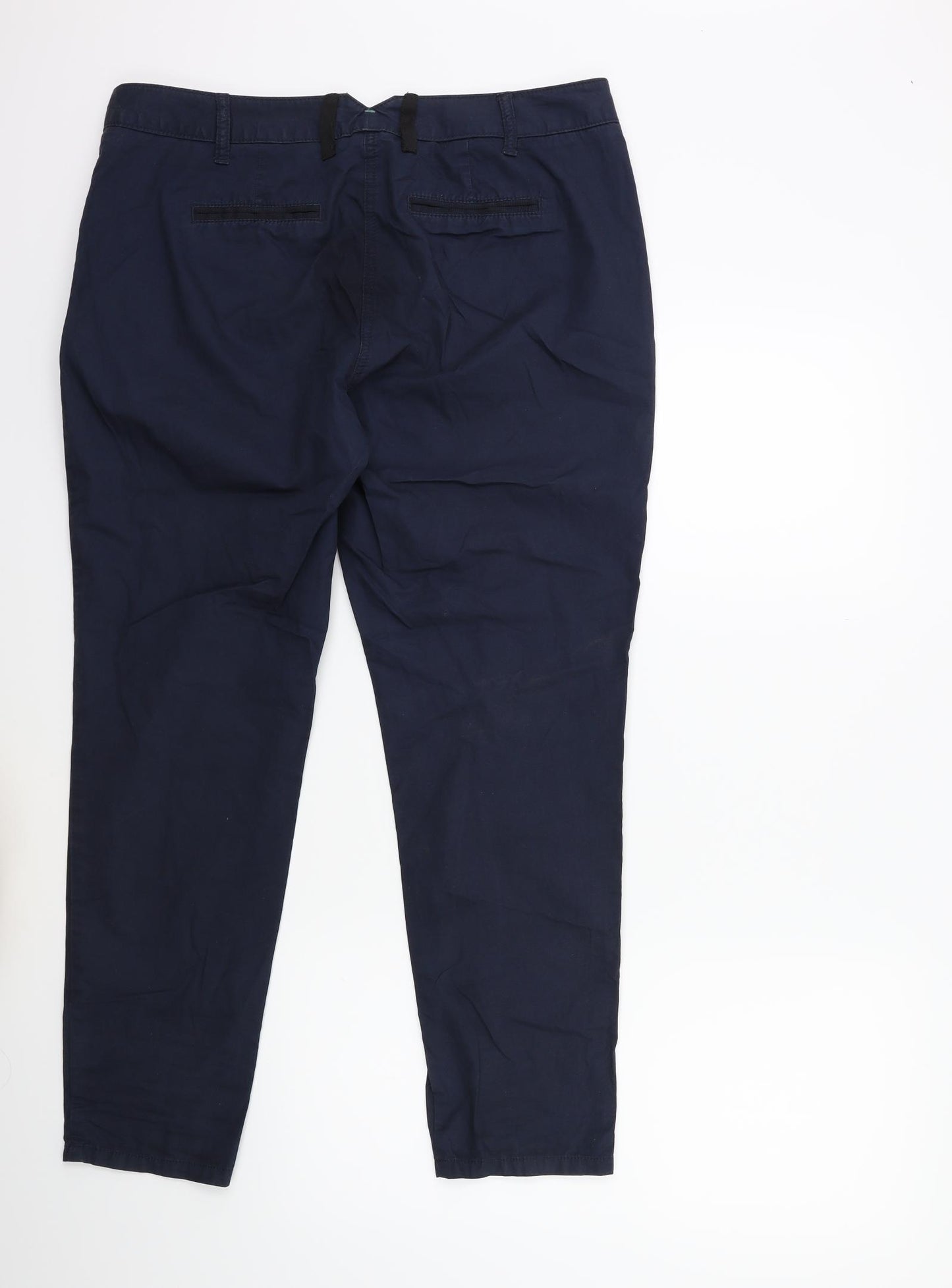 NEXT Womens Blue   Chino Trousers Size 14 L26 in