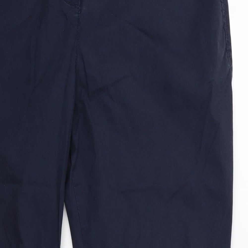 NEXT Womens Blue   Chino Trousers Size 14 L26 in
