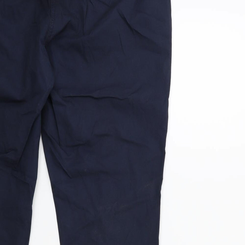 NEXT Womens Blue   Chino Trousers Size 14 L26 in
