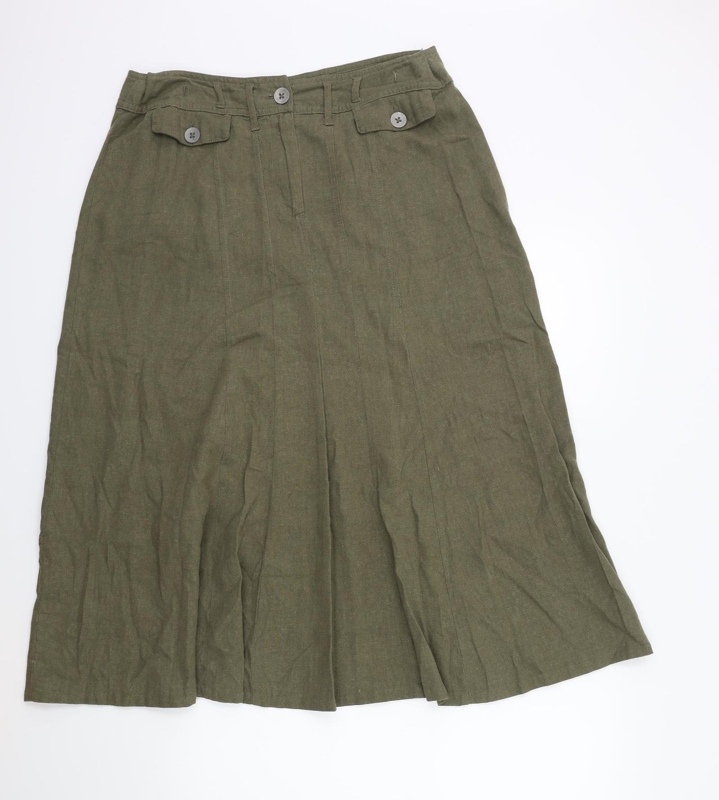 Papaya Womens Green   A-Line Skirt Size 14