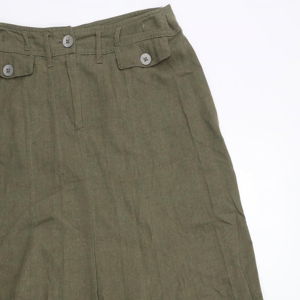 Papaya Womens Green   A-Line Skirt Size 14