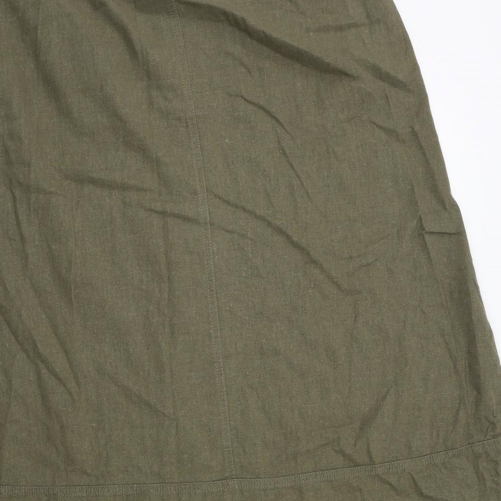 Papaya Womens Green   A-Line Skirt Size 14