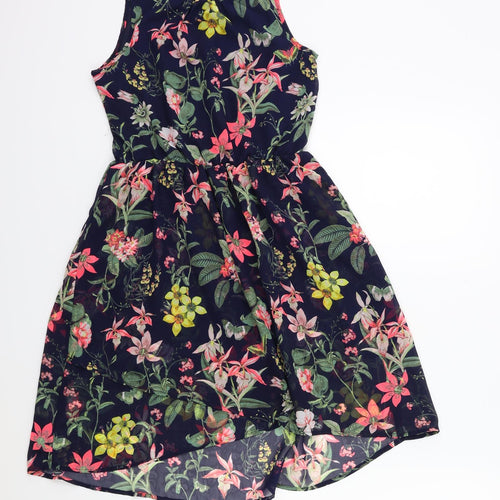 H&M Girls Blue Floral  Shift  Size 11-12 Years