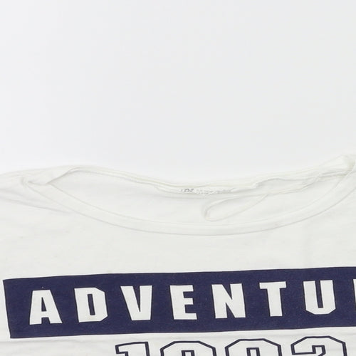 H&M Girls White   Basic T-Shirt Size 9-10 Years