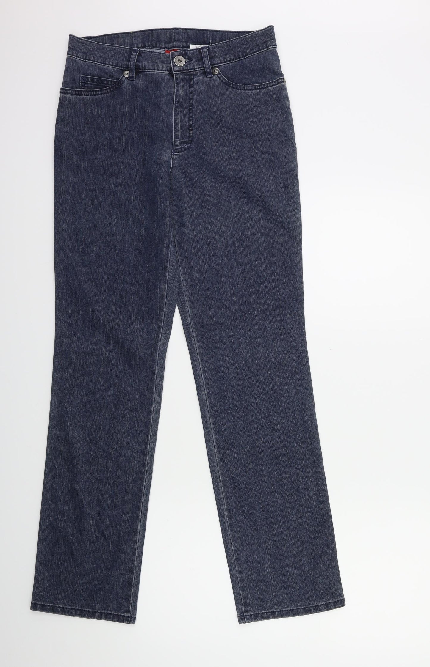 LAURA DI SARPI Womens Blue  Denim Straight Jeans Size 28 in L30 in