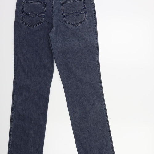 LAURA DI SARPI Womens Blue  Denim Straight Jeans Size 28 in L30 in
