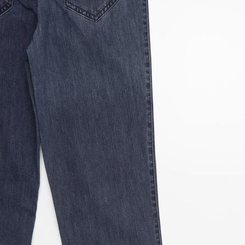 LAURA DI SARPI Womens Blue  Denim Straight Jeans Size 28 in L30 in