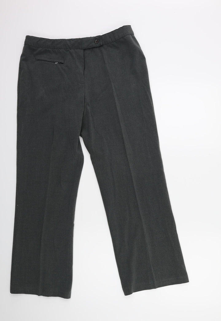 Autonomy Womens Grey Trousers Size 14 L28 in
