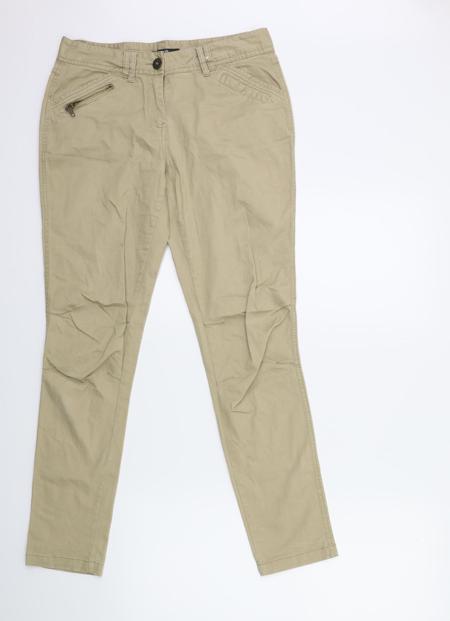 George Womens Beige   Chino Trousers Size 8 L29 in