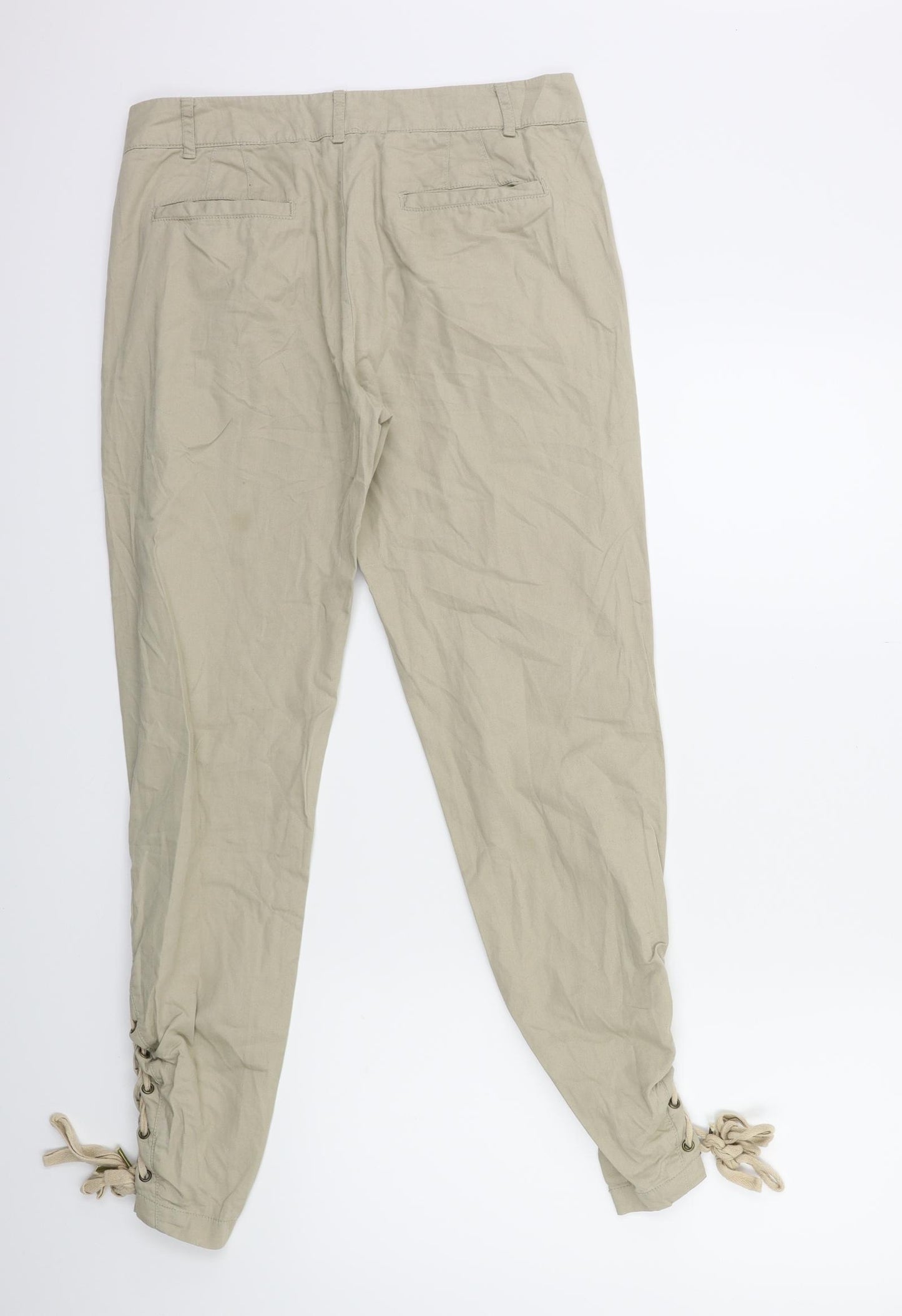 Papaya Womens Beige   Trousers  Size 10 L29 in