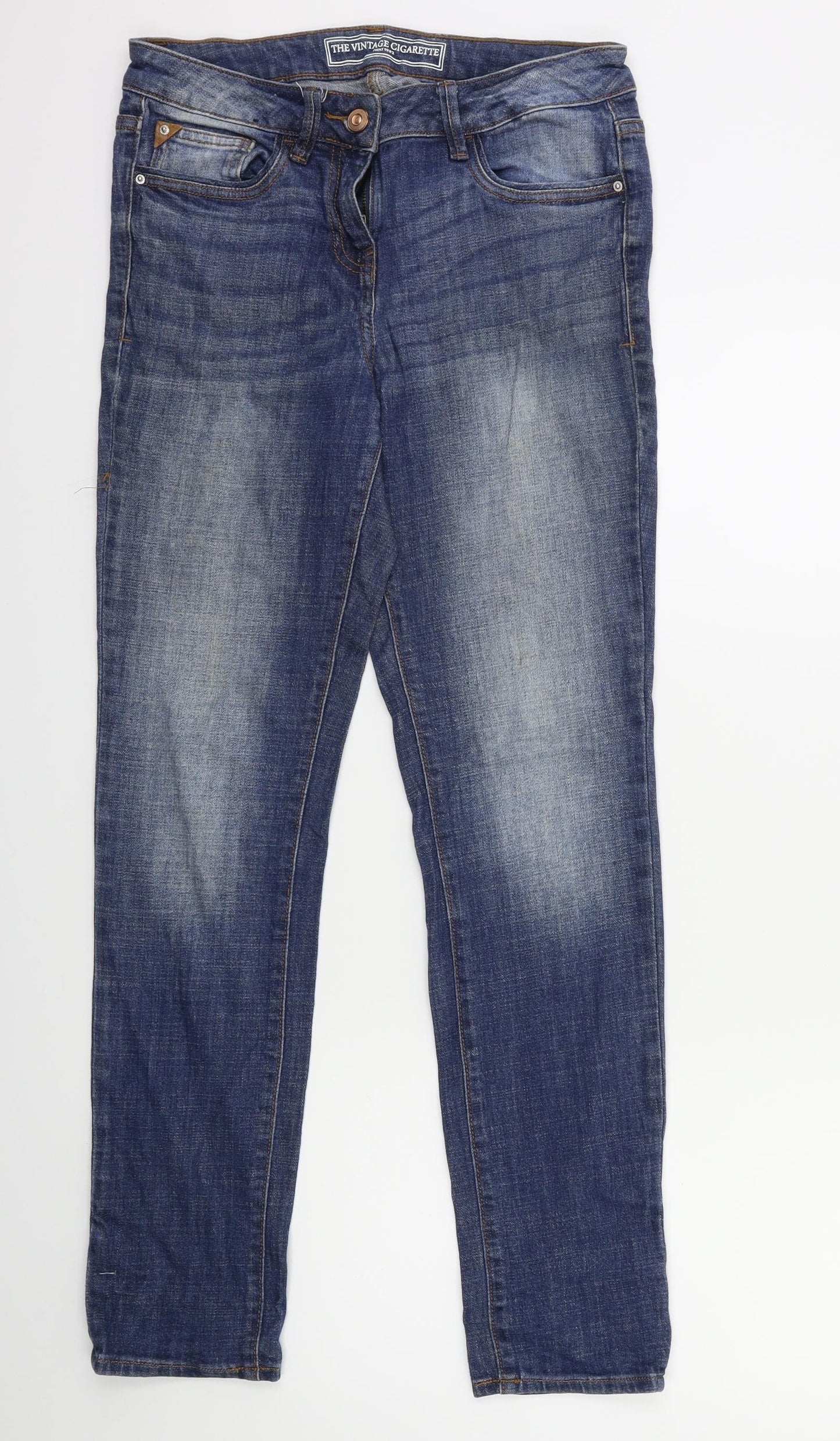 NEXT Womens Blue  Denim Straight Jeans Size 8 L28 in