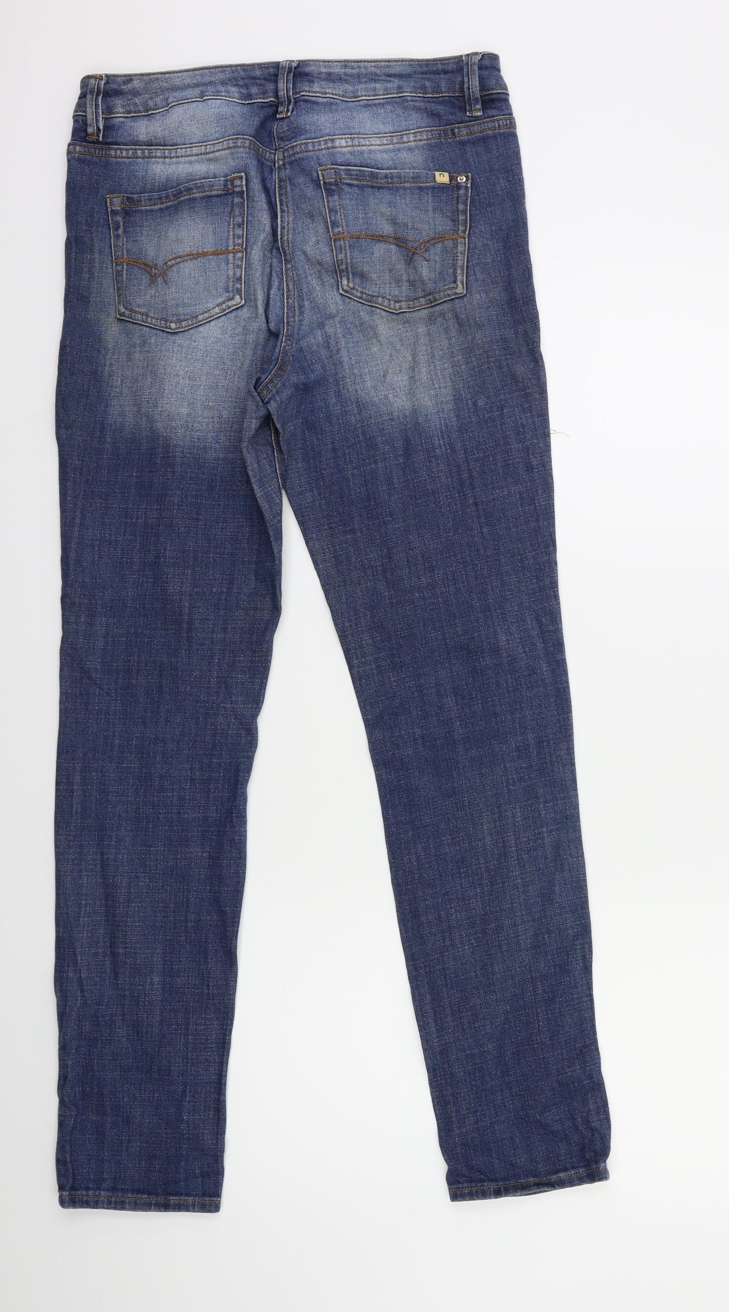 NEXT Womens Blue  Denim Straight Jeans Size 8 L28 in
