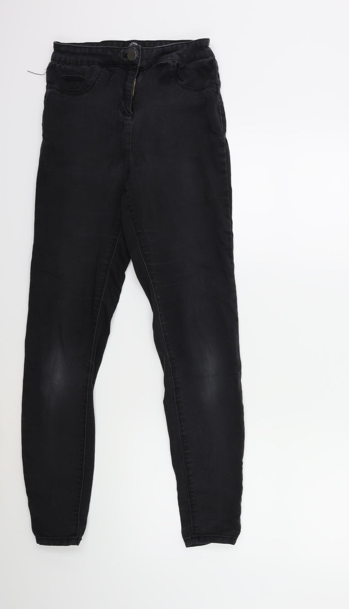 Matalan Womens Black Denim Skinny Jeans Size 10 L28 in