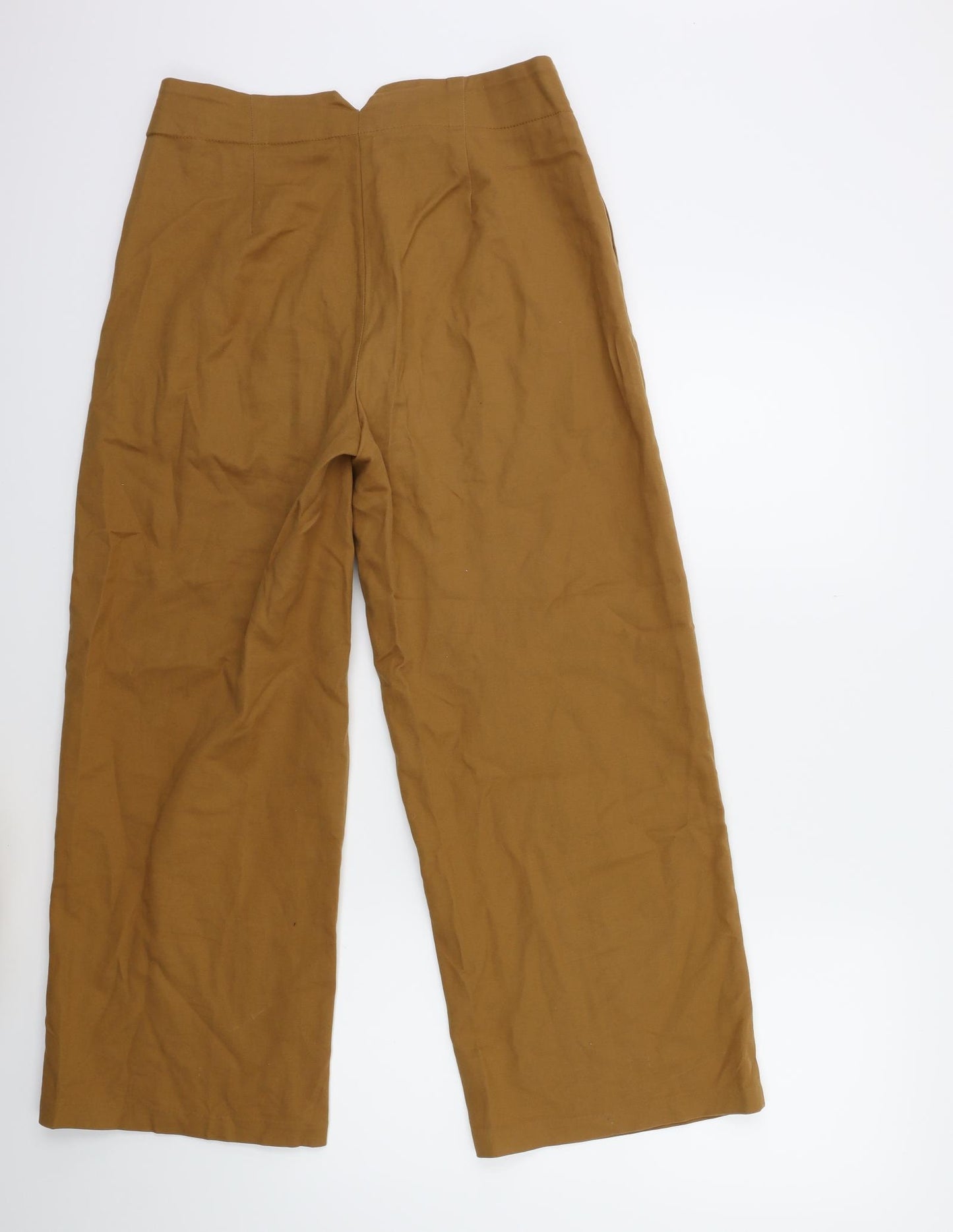 Marks and Spencer Womens Brown   Cropped Trousers Size 10 L26 in