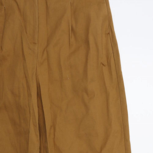 Marks and Spencer Womens Brown   Cropped Trousers Size 10 L26 in